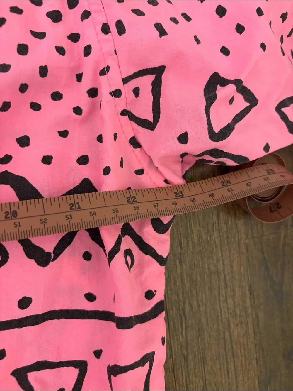 OP vintage 80s Neon Pink & Black Patterned Half-Zip Light Weight Jacket - Picture 9 of 10